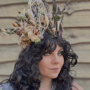 Seashell and Driftwood Mermaid Crown